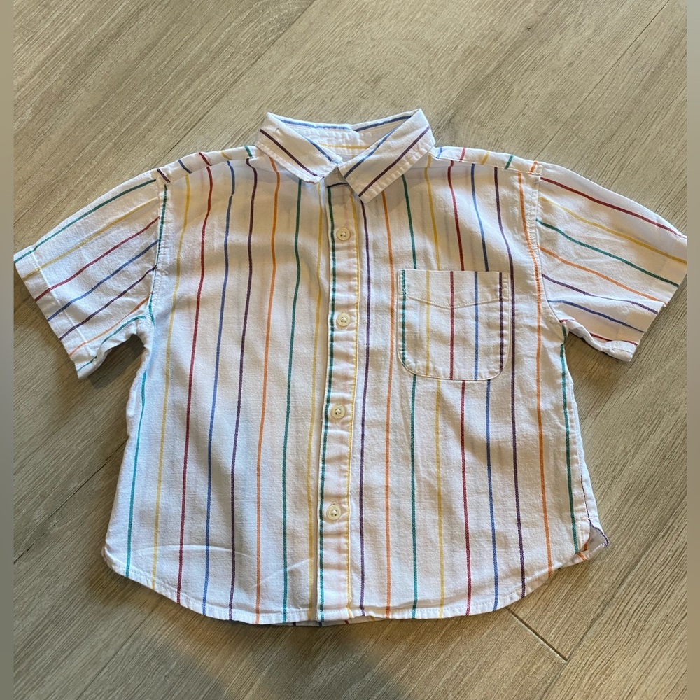 Zara boy/toddler color stripes shirt (18-24m)
